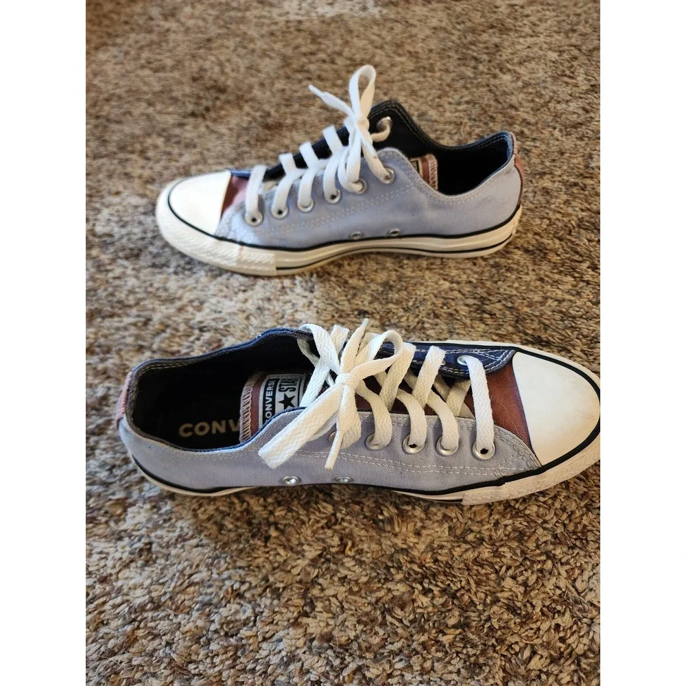 Custom Converse Chuck Taylor All Star Low Top Multicolor Women 7.5 Victoria